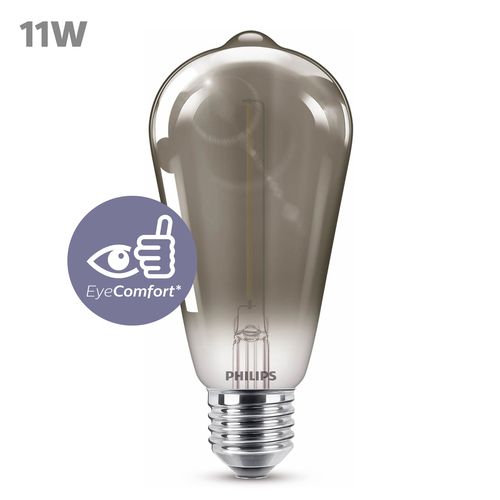 Philips Ledlamp Edison Zwart Warm Wit E27 2,3w