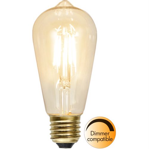 Druppel-edison Lamp - E27 - 1.6w - Super Warm Wit