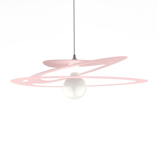 Dilate Hanglamp, 1x E27, Metaal, Roze, D.60cm