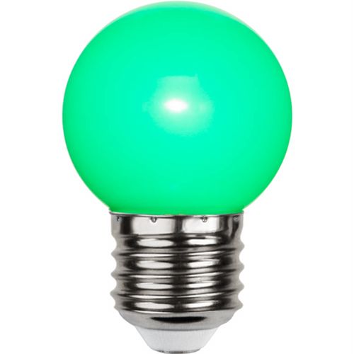 Prikkabel - Kogellamp - E27 - 1w - Groen